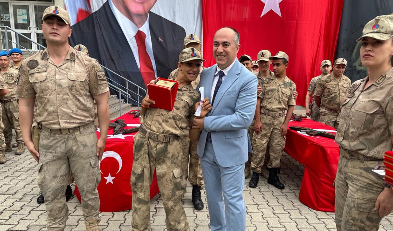14 engelli genç bir günlüğüne asker oldu