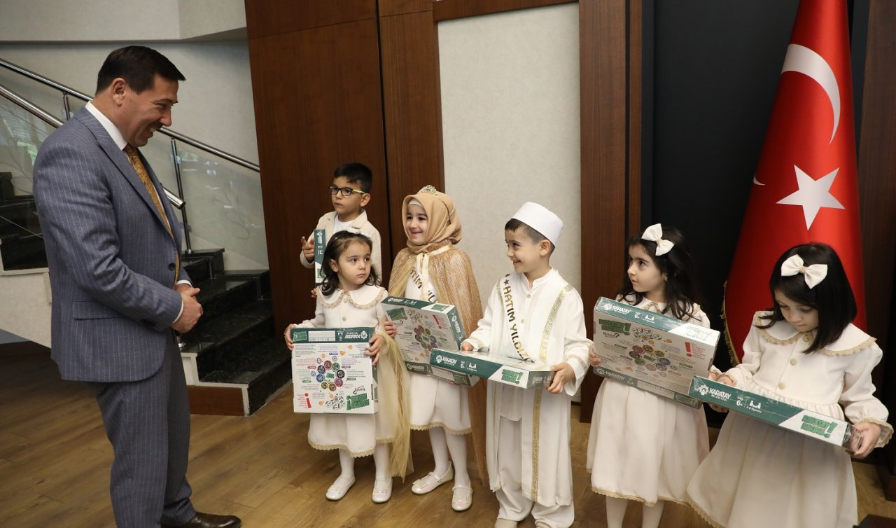Başkan Kılca’ya miniklerden anlamlı ziyaret