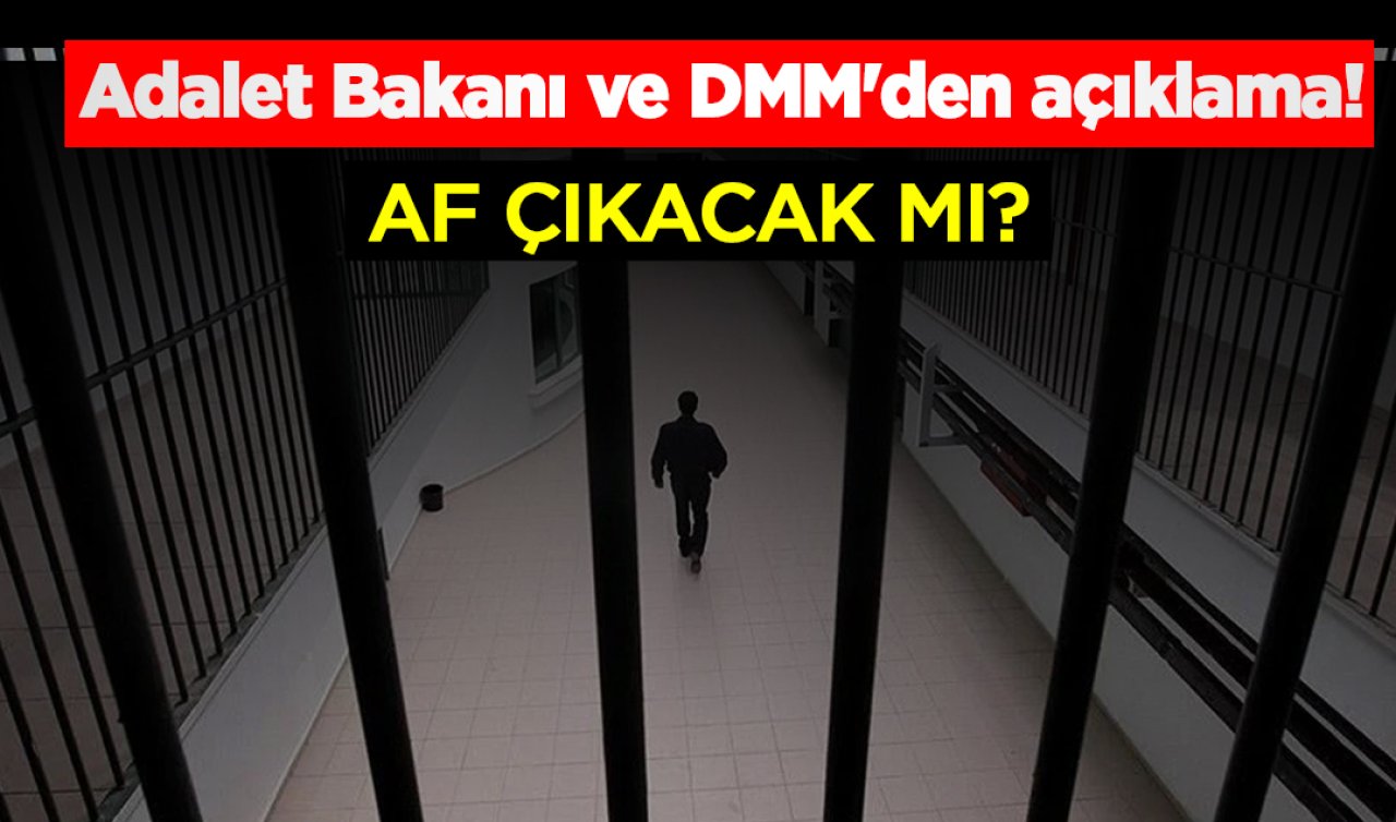 Adalet Bakanı ve DMM’den açıklama!  AF ÇIKACAK MI?