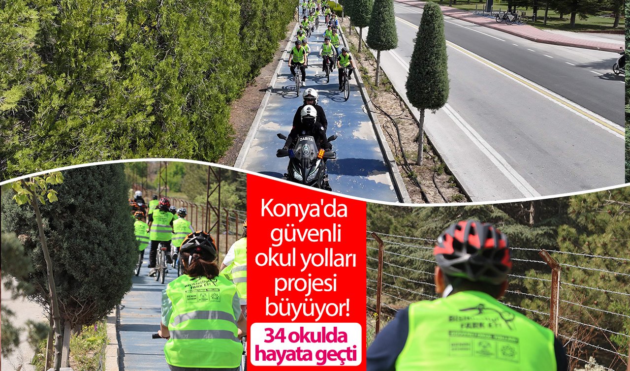 Konya’da güvenli okul yolları projesi büyüyor!  34 okulda hayata geçti
