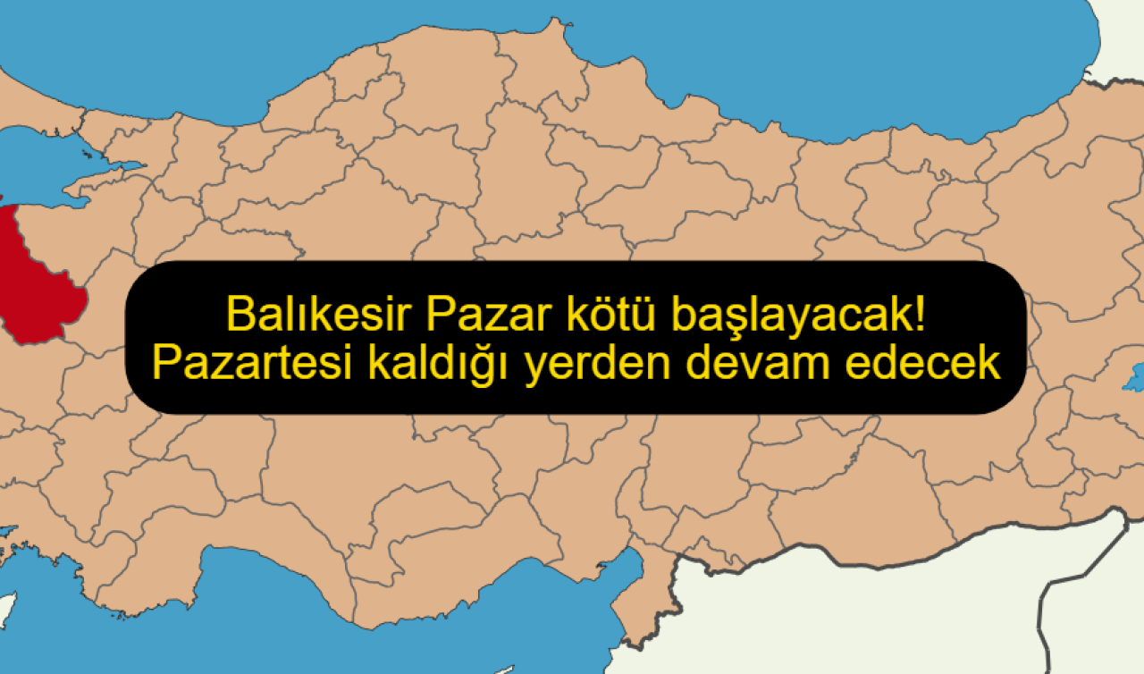 Balıkesir Pazar kötü başlayacak! Pazartesi kaldığı yerden devam edecek