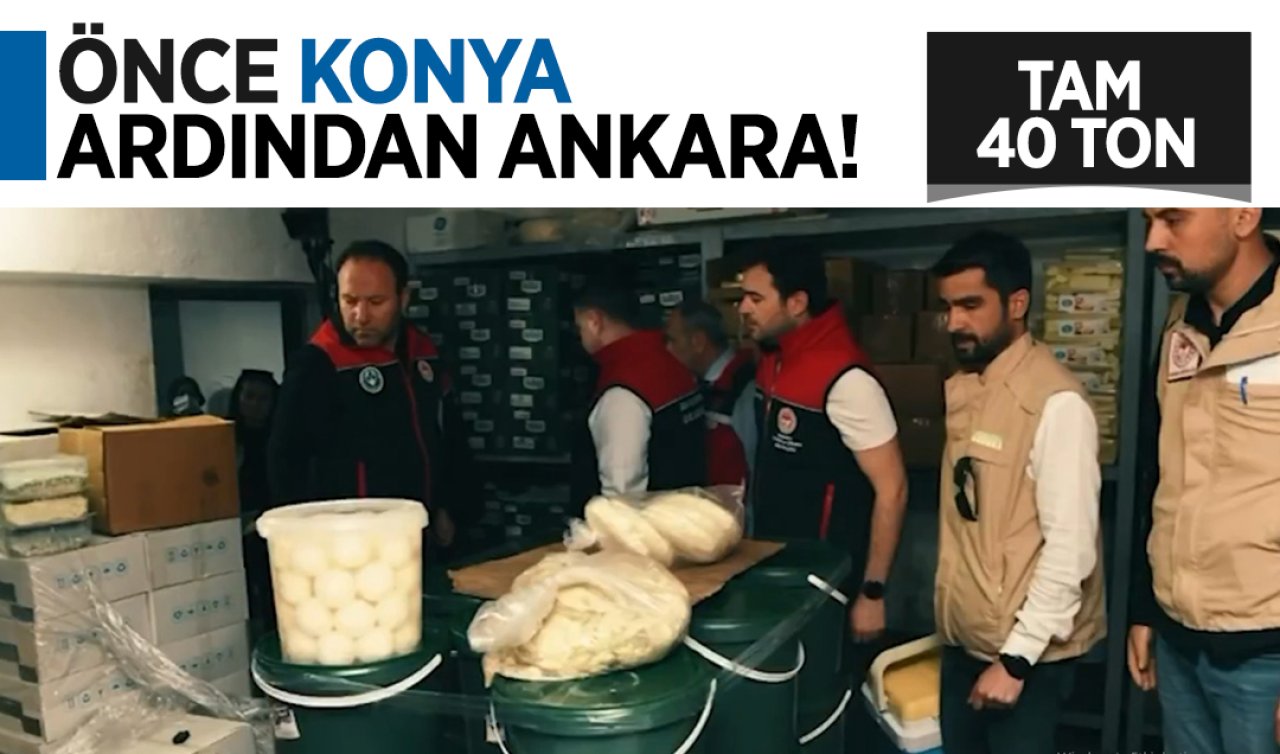 Önce Konya ardından Ankara! Tam 40 ton 