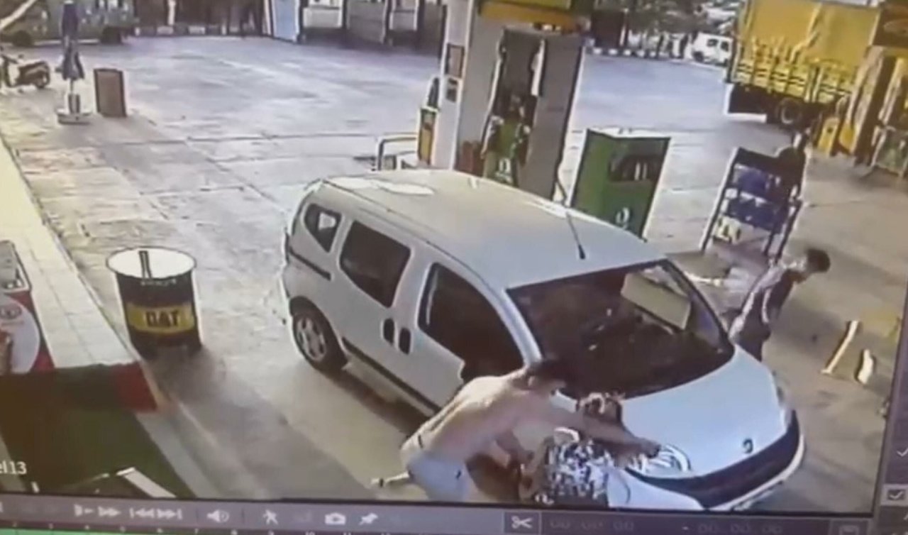 Akaryakıt istasyonunda kadına şiddete 3 gözaltı; şüpheliler adliyede