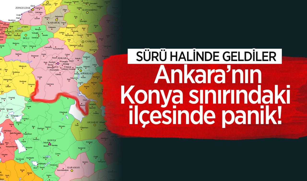 Ankara’nın Konya sınırındaki ilçesinde panik! İz bırakmadan geldiler, sabah her şey ortaya çıktı