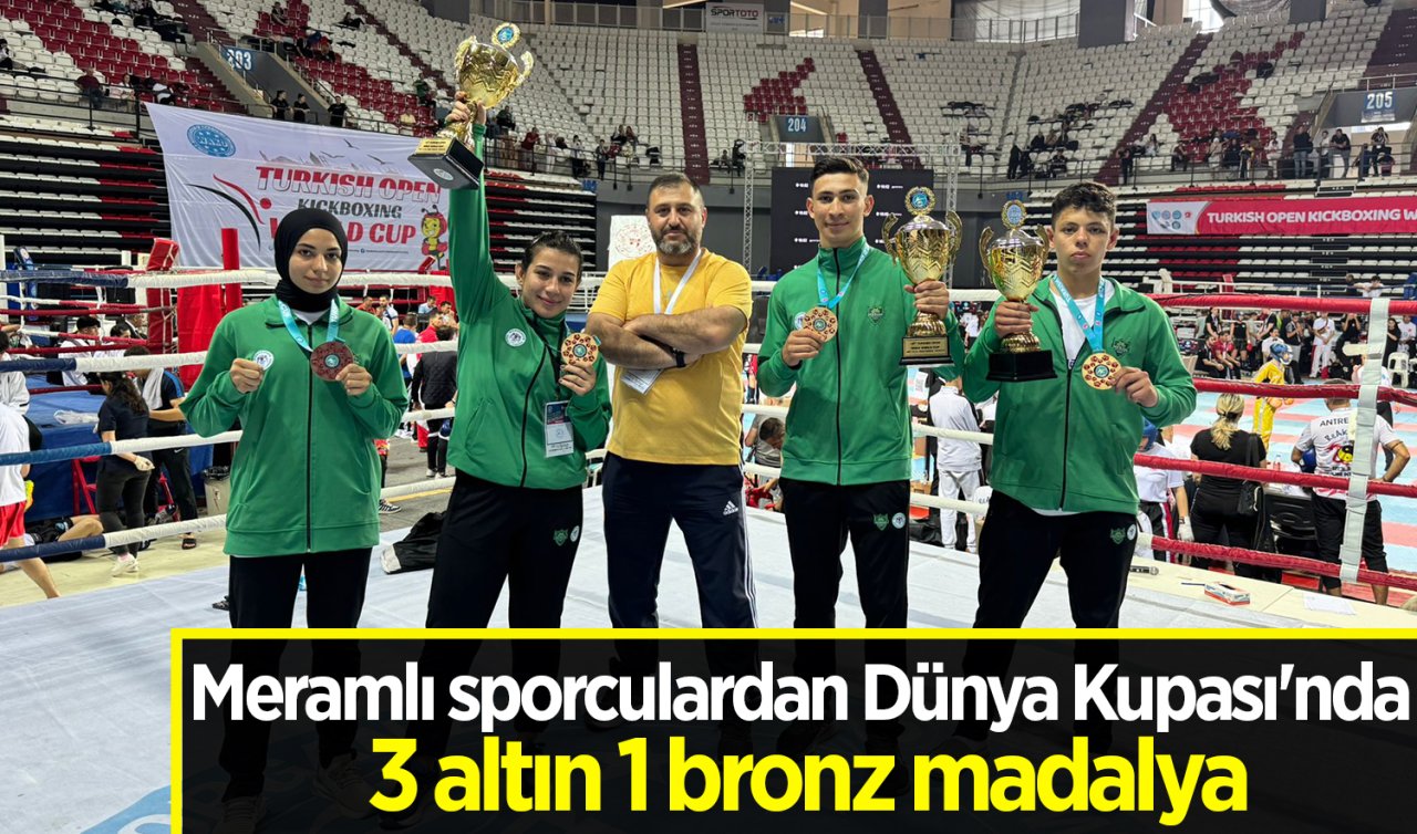 Meramlı sporculardan Dünya Kupası’nda 3 altın 1 bronz madalya