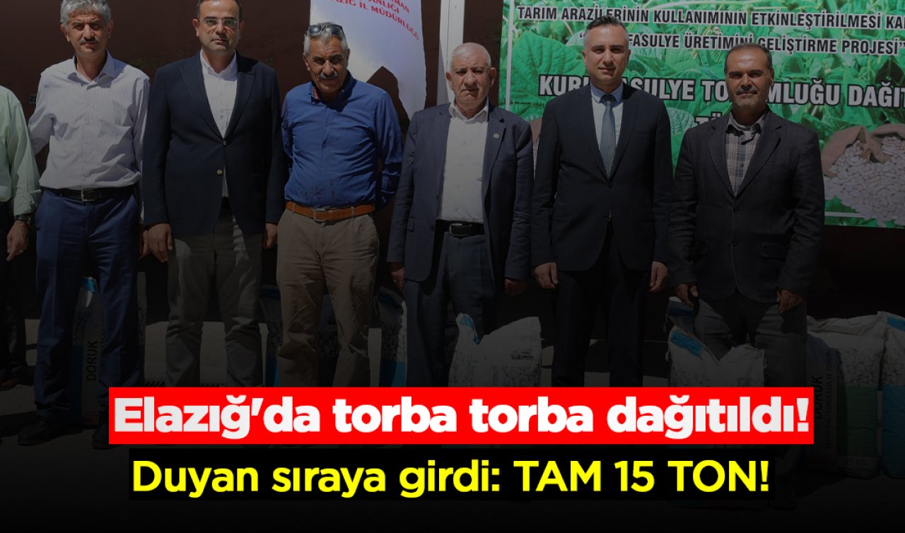 Elazığ’da torba torba dağıtıldı! Duyan sıraya girdi: TAM 15 TON! 
