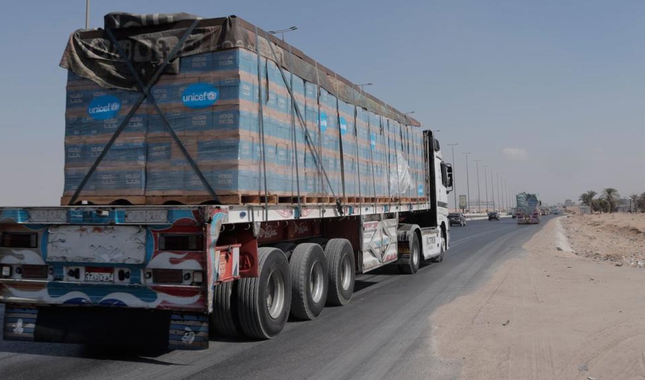 Yardım tırları 81 gün sonra Gazze’ye girdi
