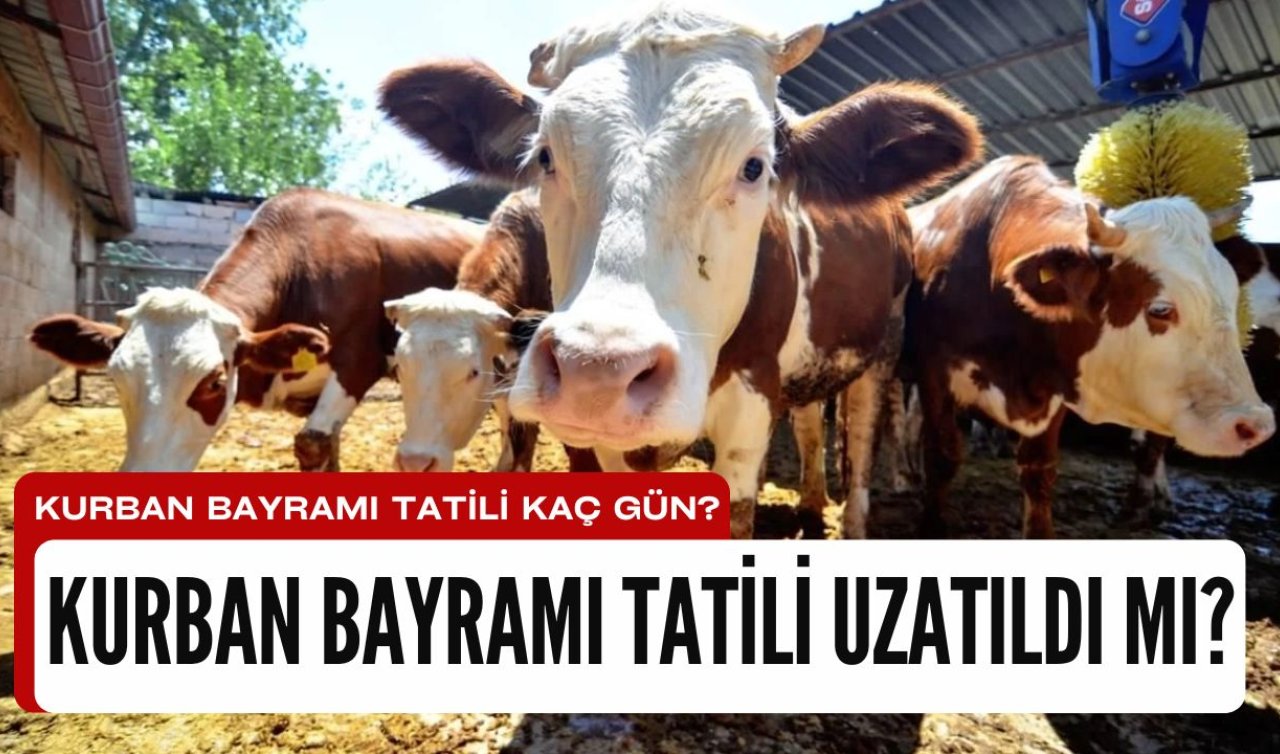 Kurban Bayramı tatili uzatıldı mı? Kurban Bayramı tatili kaç gün? 2025 Kurban Bayramı tarihi