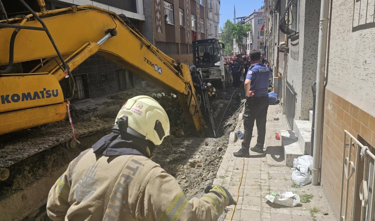 Bayrampaşa’da kanalizasyon çalışması sırasında göçük altında kalan işçi kurtarıldı