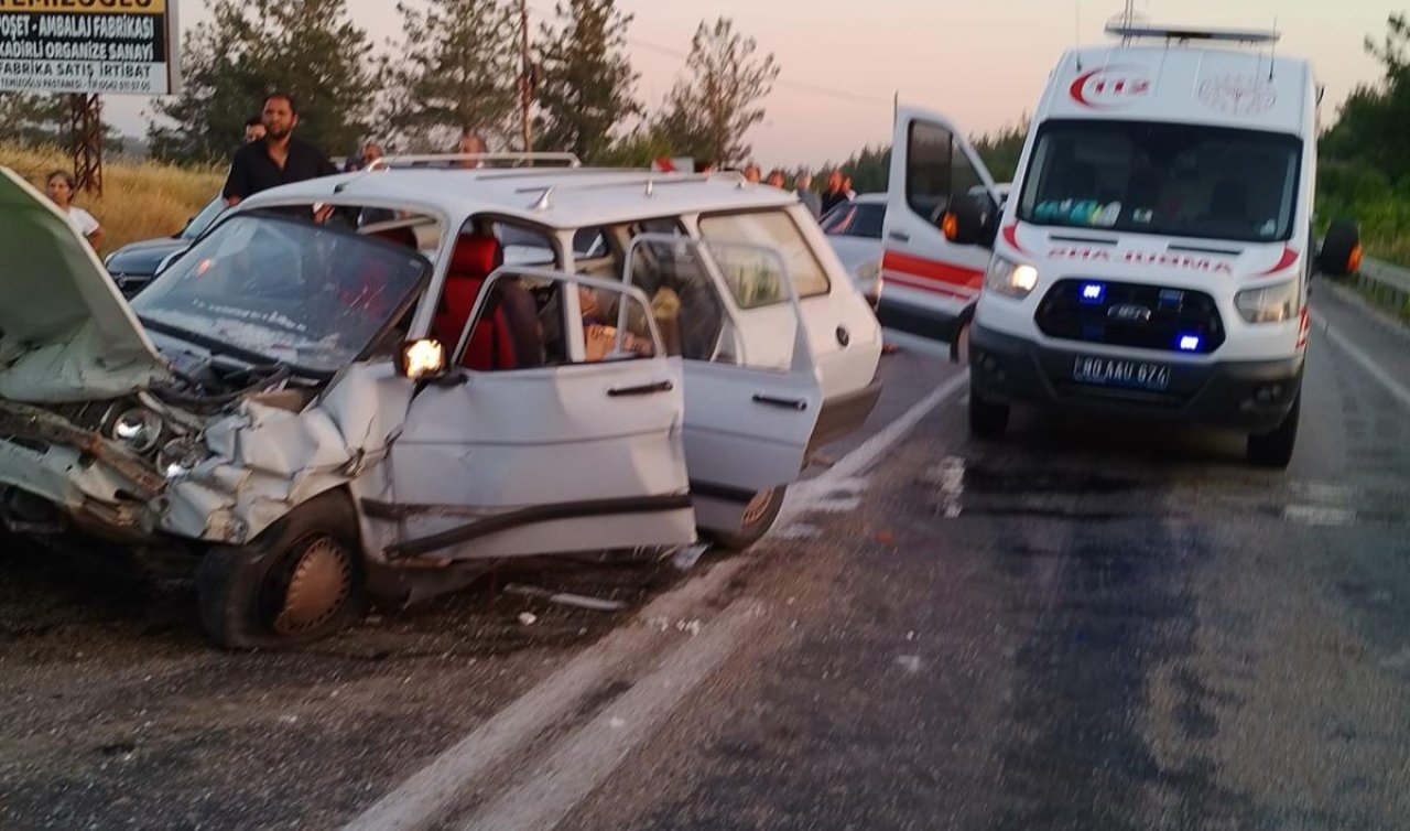  4 otomobil zincirleme kazaya karıştı; 1 ölü 6 yaralı
