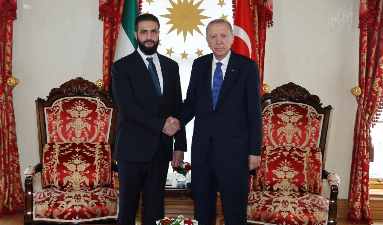 Cumhurbaşkanı Erdoğan Ahmed Şara ile görüştü