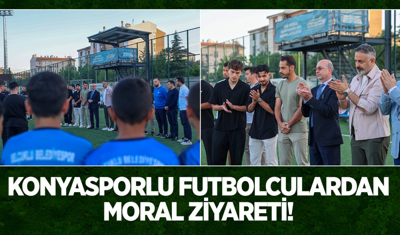 Konyasporlu futbolculardan moral ziyareti