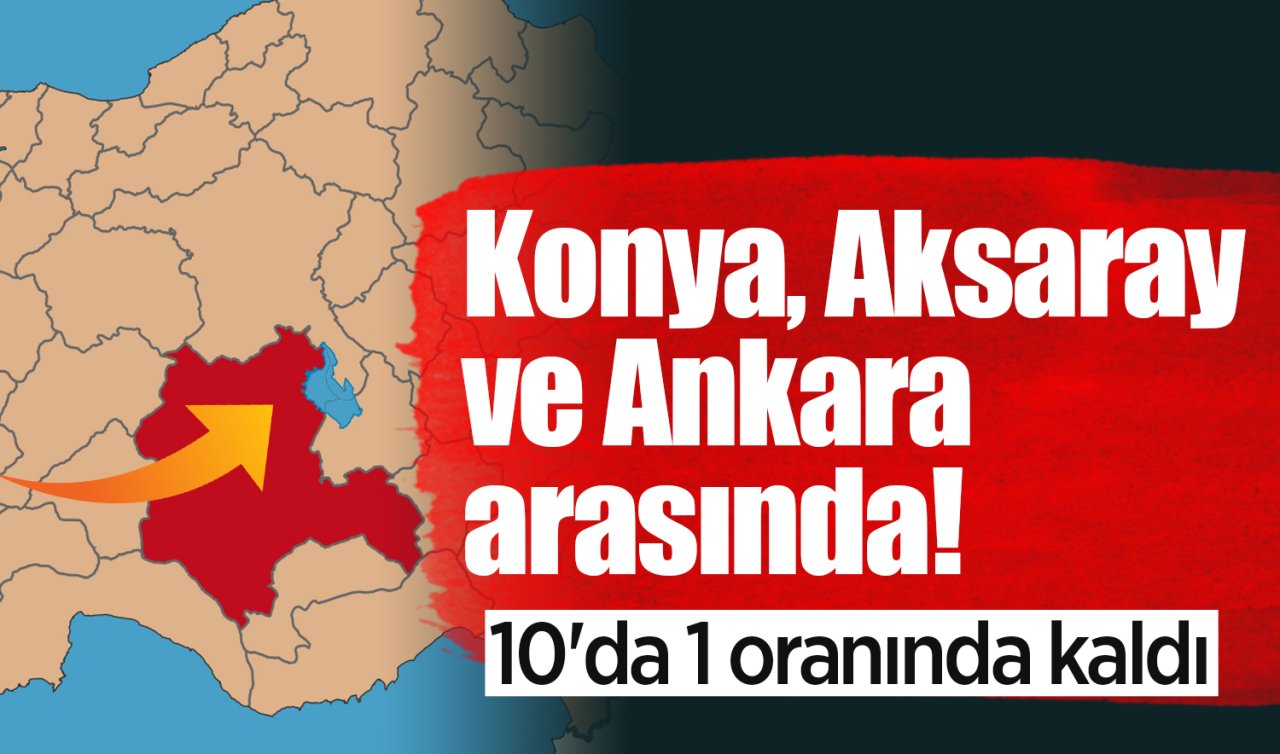 Konya, Aksaray ve Ankara arasında! Her geçen yıl küçülüyor