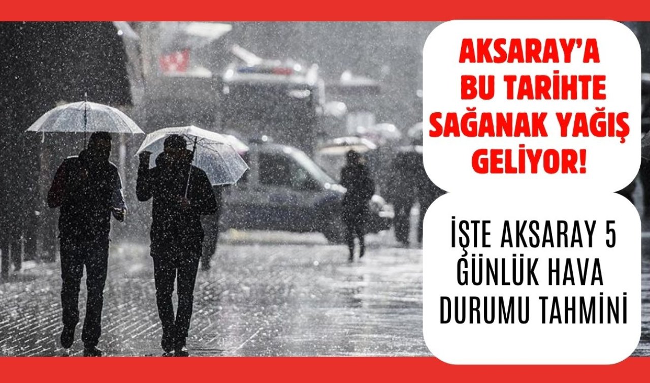 Aksaray Hava Durumu | Aksaray’a bu tarihte sağanak yağış geliyor! İşte Aksaray 5 günlük hava durumu tahmini