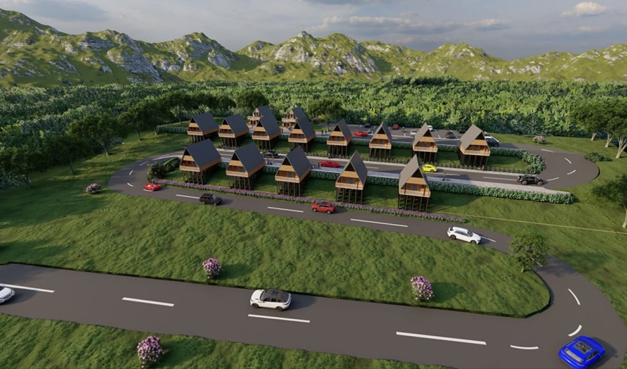 Konya’nın Bir İlçesine Bungalov Villalar Yapılıyor