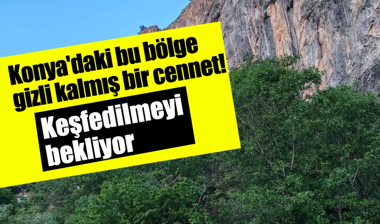 Konya’da gizli kalmış cennetten bir köşe! Keşfedilmeyi bekliyor 