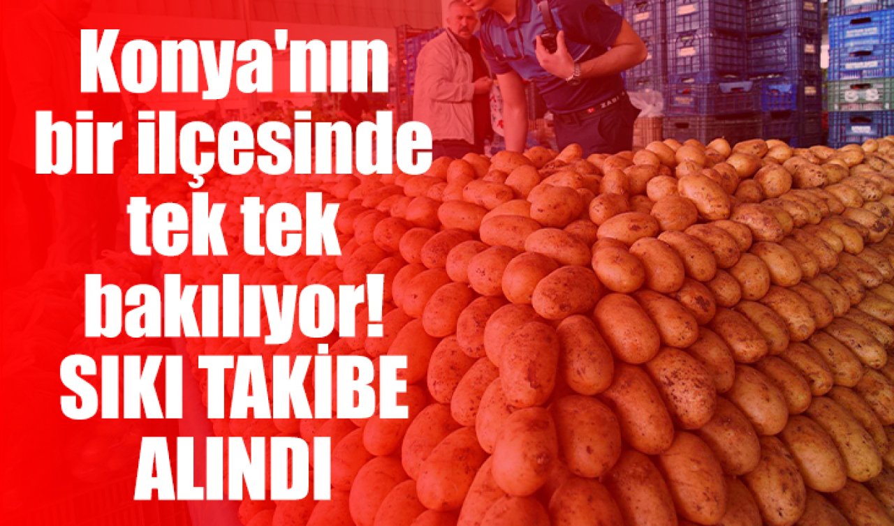 Konya’nın bir ilçesinde tek tek bakılıyor! Sıkı takibe alındı