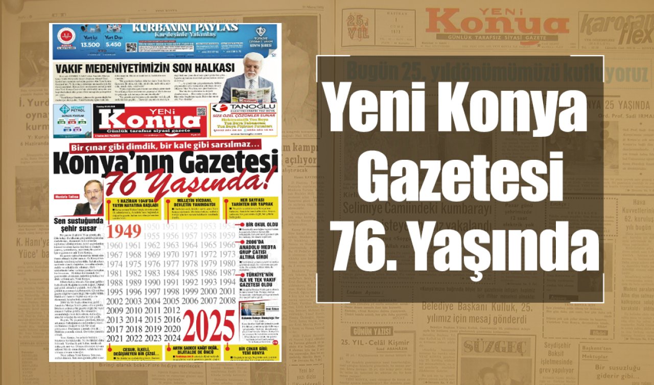Yeni Konya Gazetesi 76. Yaşında