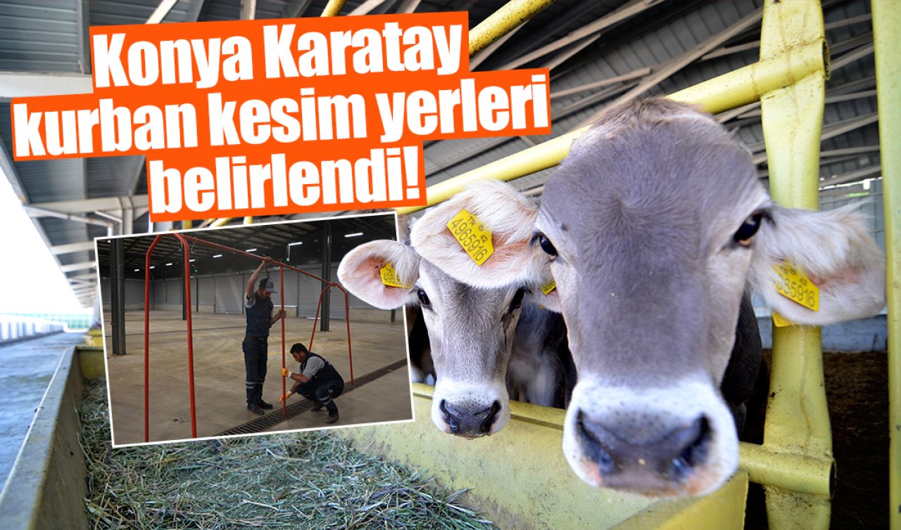Konya Karatay kurban kesim yerleri belirlendi! 