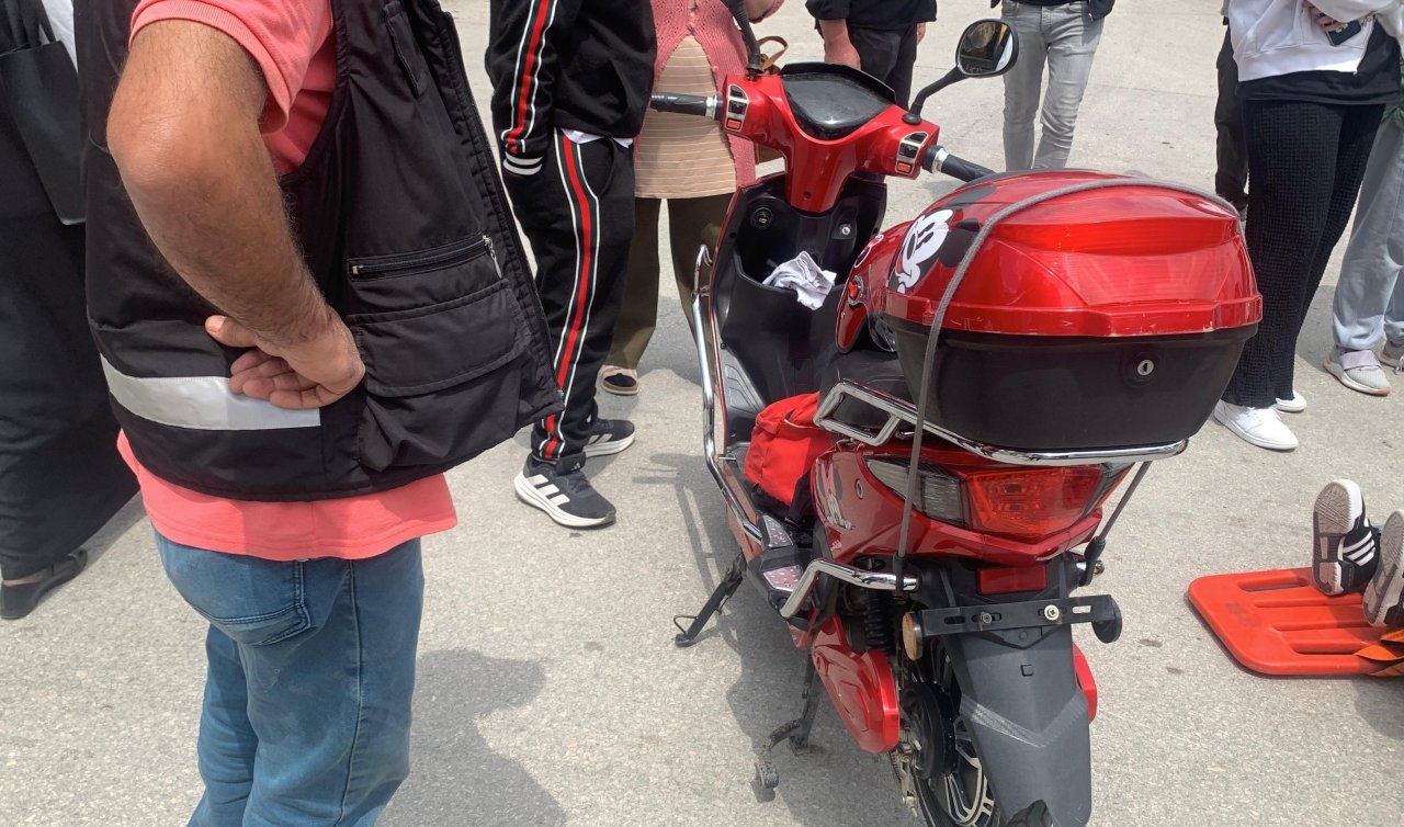 Karaman’da kepçe ile çarpışan elektrikli bisikletli çocuk yaralandı