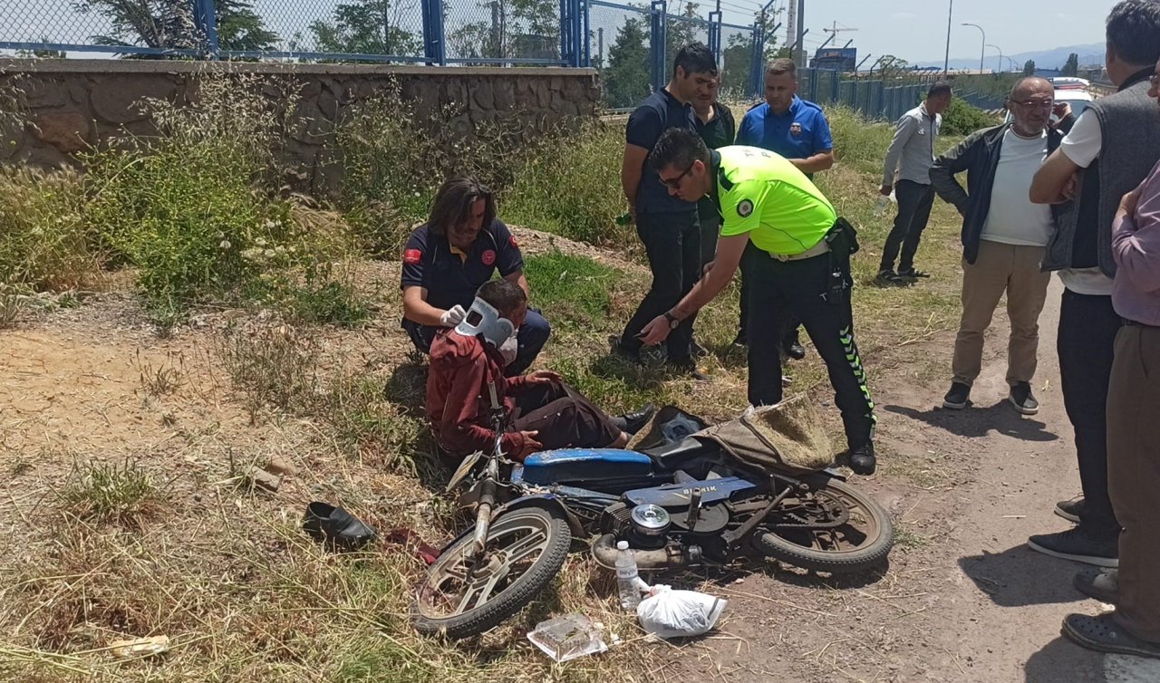 Seydişehir’de minibüsle çarpışan motosikletli yaralandı