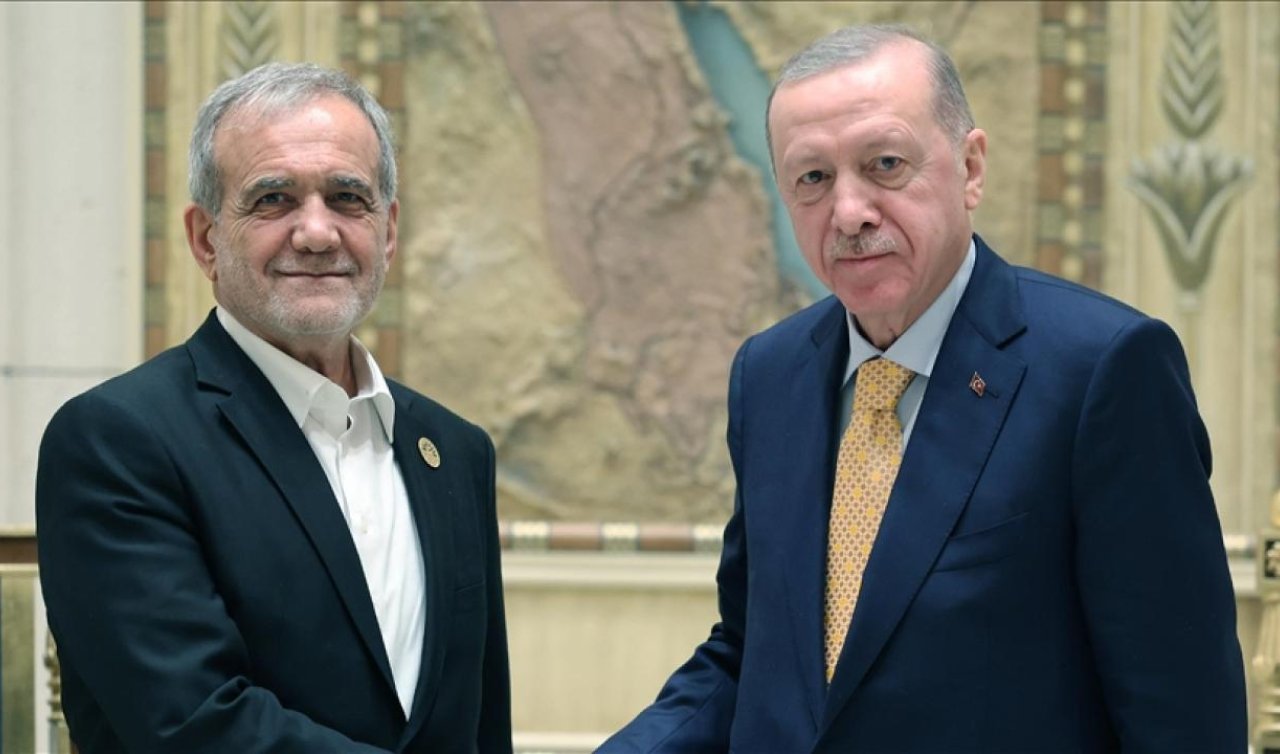 Cumhurbaşkanı Erdoğan İran Cumhurbaşkanı Pezeşkiyan ile görüştü