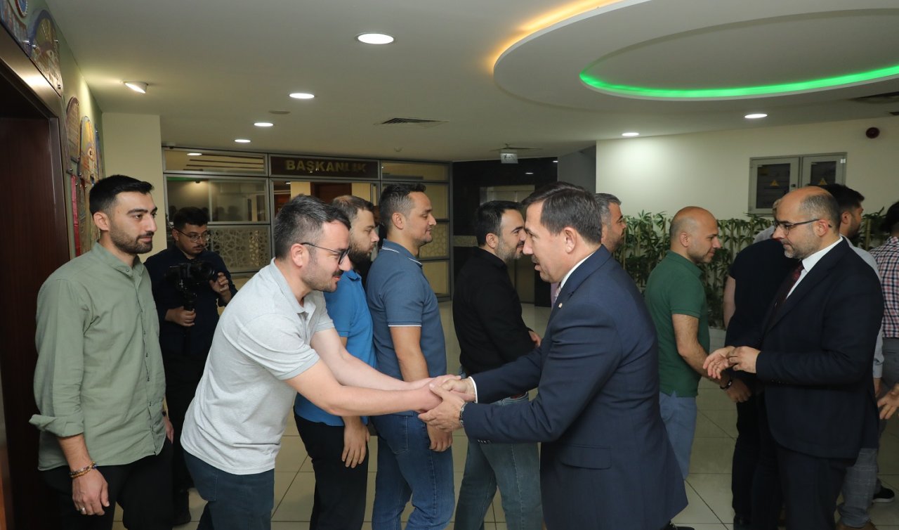 Başkan Kılca mesai arkadaşlarıyla bayramlaştı