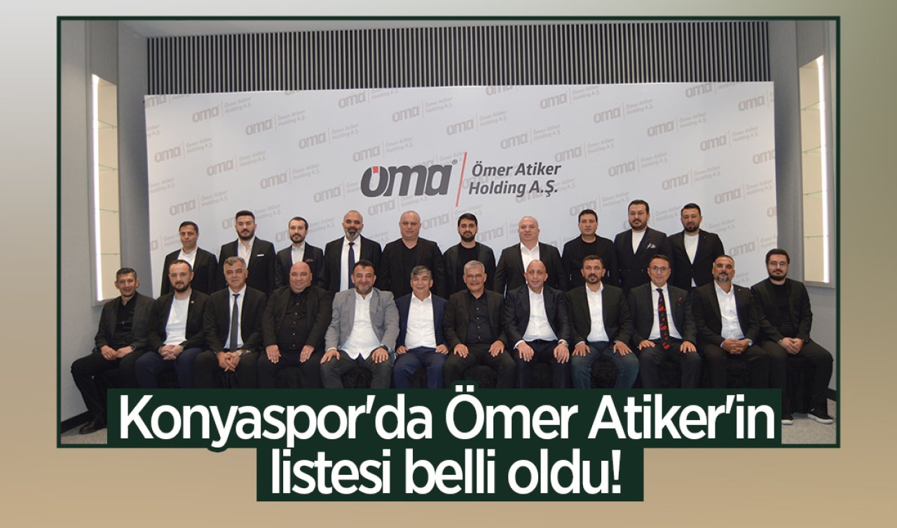 Konyaspor’da Ömer Atiker’in listesi belli oldu! 