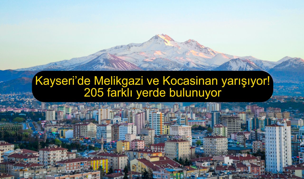Kayseri’de Melikgazi ve Kocasinan yarışıyor! 205 farklı yerde bulunuyor