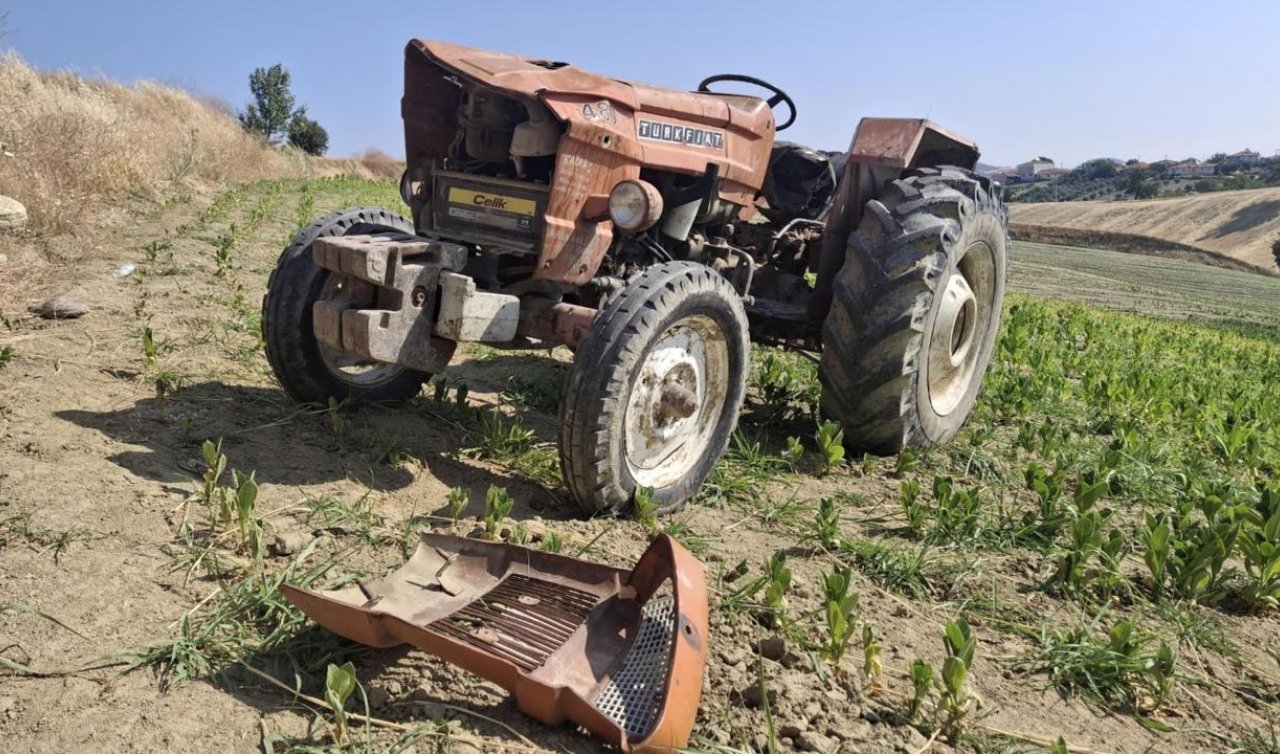Traktör tarlaya uçtu 16 yaşındaki çocuk hayatını kaybetti
