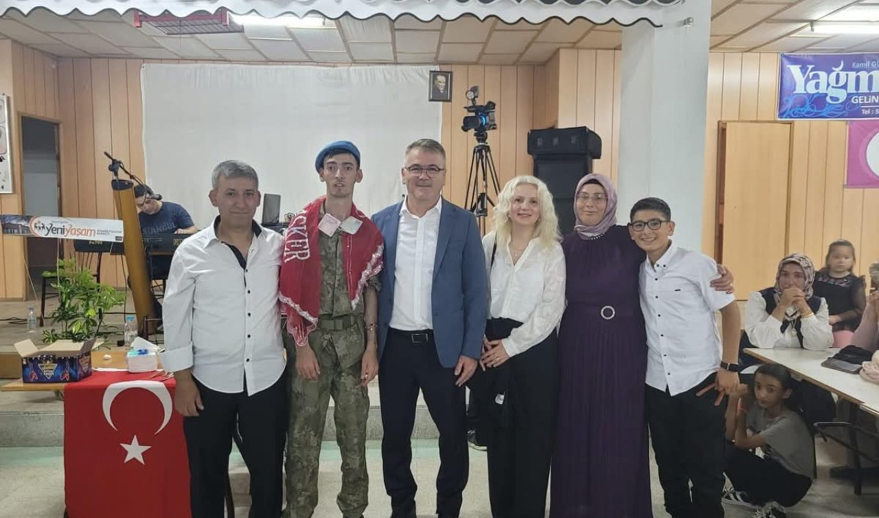 Konya’da engelli gence temsili askerlik heyecanı yaşatıldı