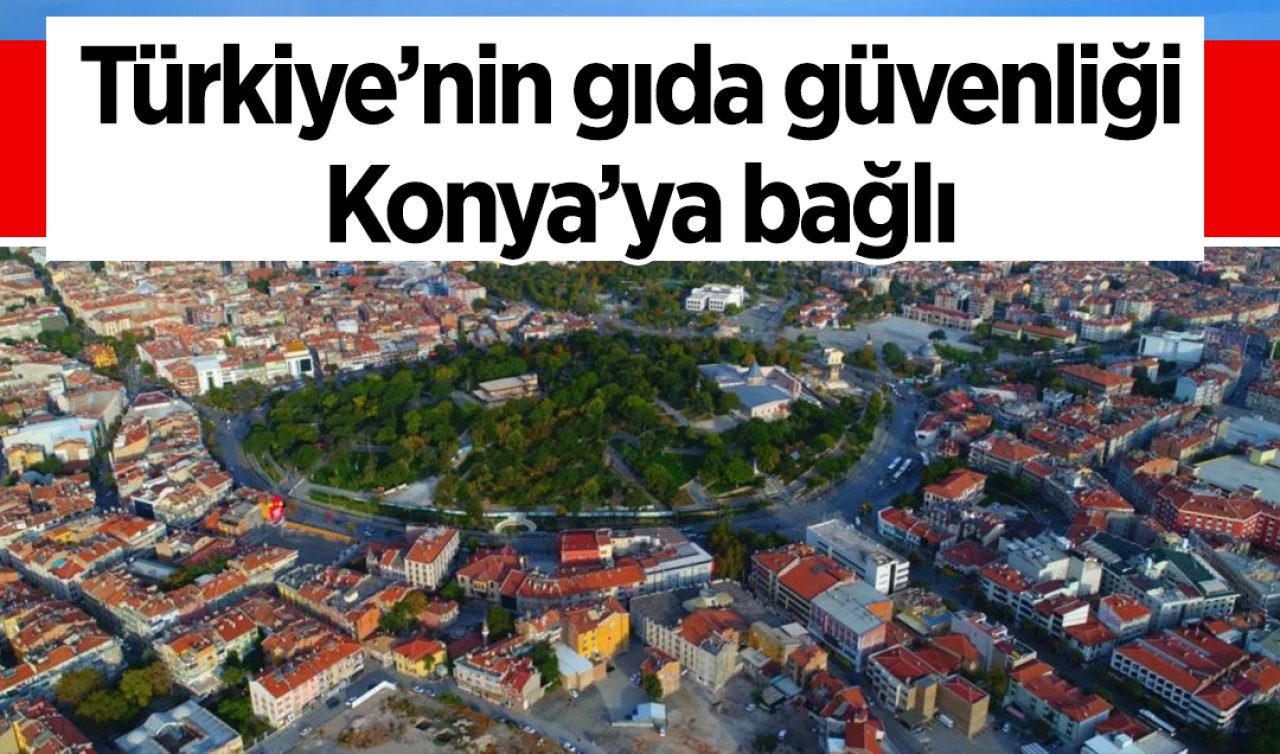Türkiye’nin gıda güvenliği Konya’ya bağlı