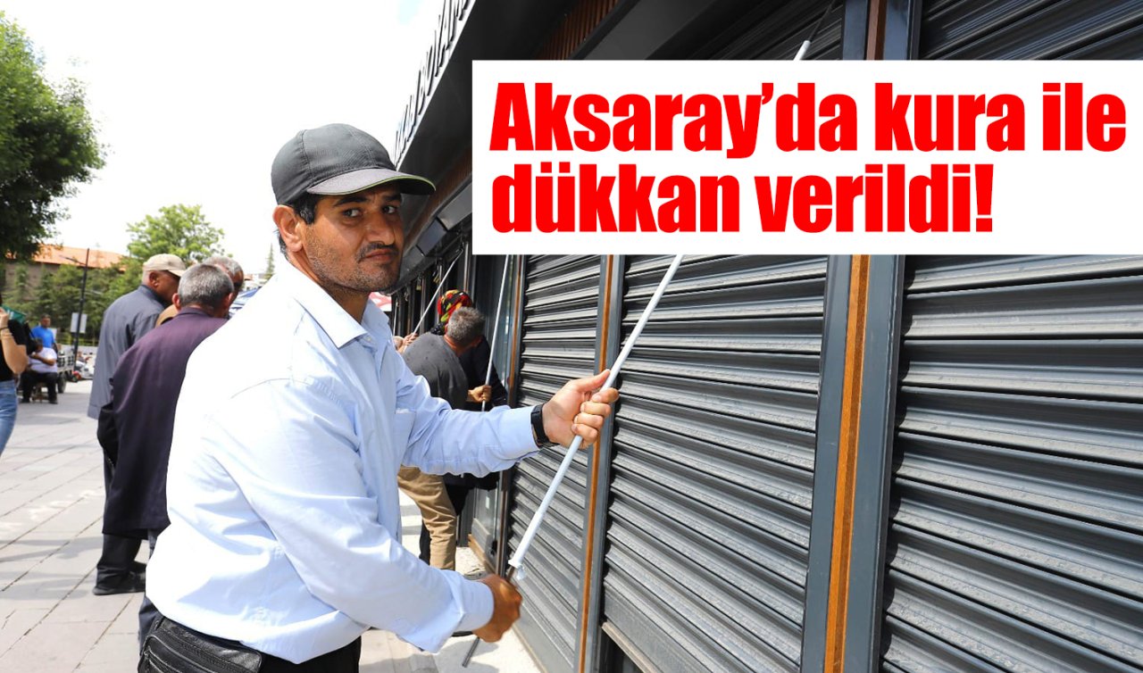 Konya’ya komşu şehirde kura ile dükkan! Esnaflar aynı yere toplandı
