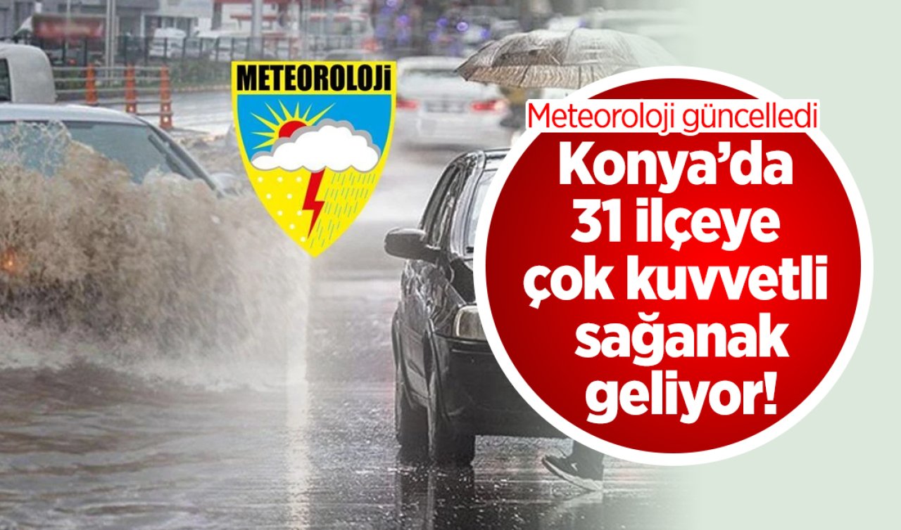 Meteoroloji Konya için tarih verdi! Kuvvetli sağanak geliyor: İşte Konya 5 günlük hava durumu 