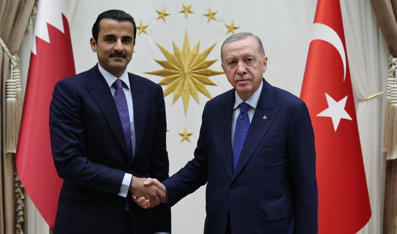 Cumhurbaşkanı Erdoğan Katar Emiri Al Sani ile görüştü