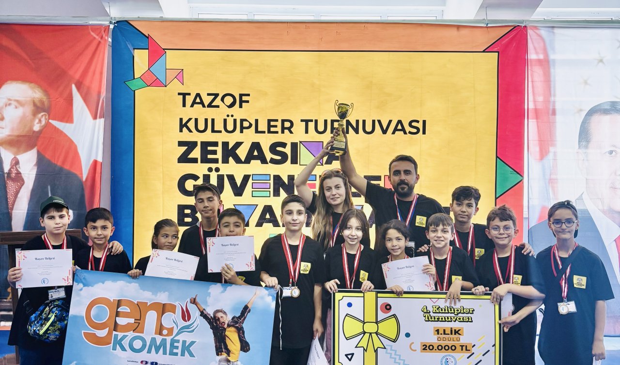Genç KOMEIK öğrencileri 4. Tazof Kulüpler Turnuvası’nda Türkiye şampiyonu oldu