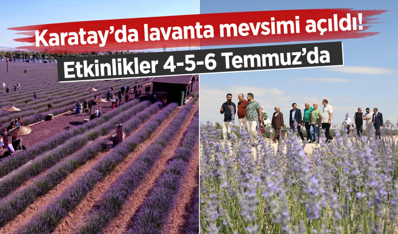 Karatay’da lavanta mevsimi açıldı! Etkinlikler 4-5-6 Temmuz’da
