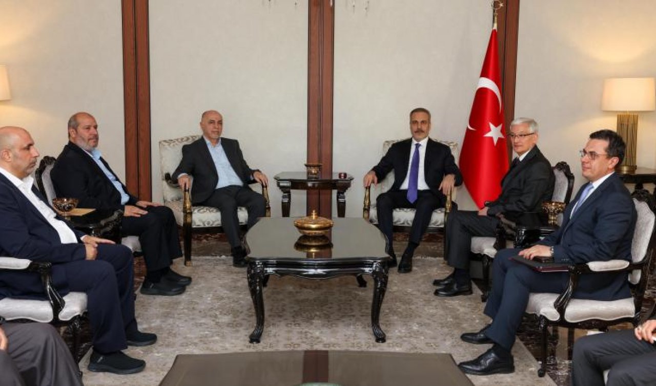 Bakan Fidan Hamas heyetiyle görüştü