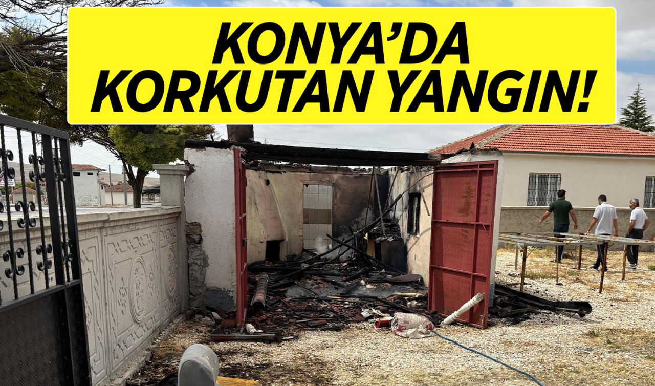 Konya’da korkutan yangın