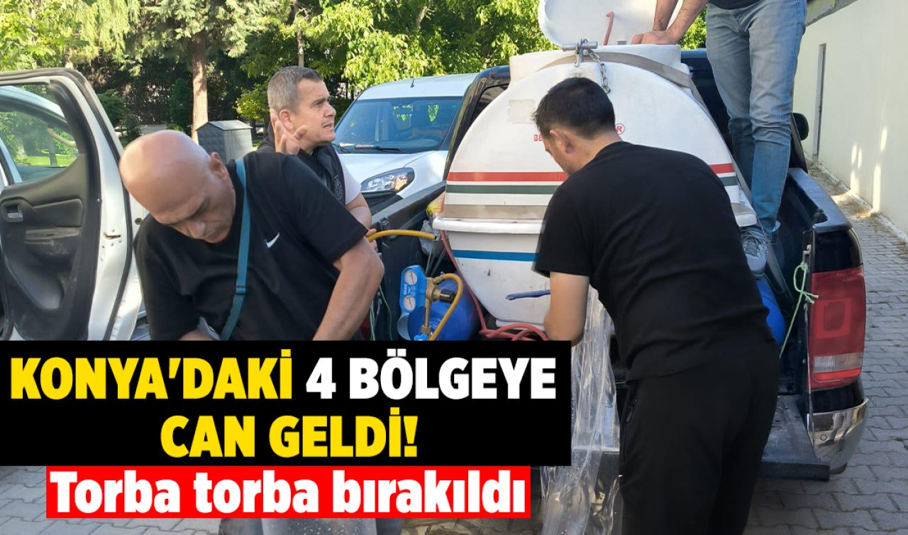 Konya’daki 4 gölette can geldi! Torba torba bırakıldı  