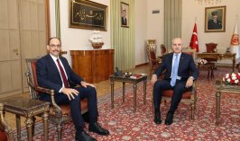 TBMM Başkanı Kurtulmuş MİT Başkanı Kalın’ı kabul etti