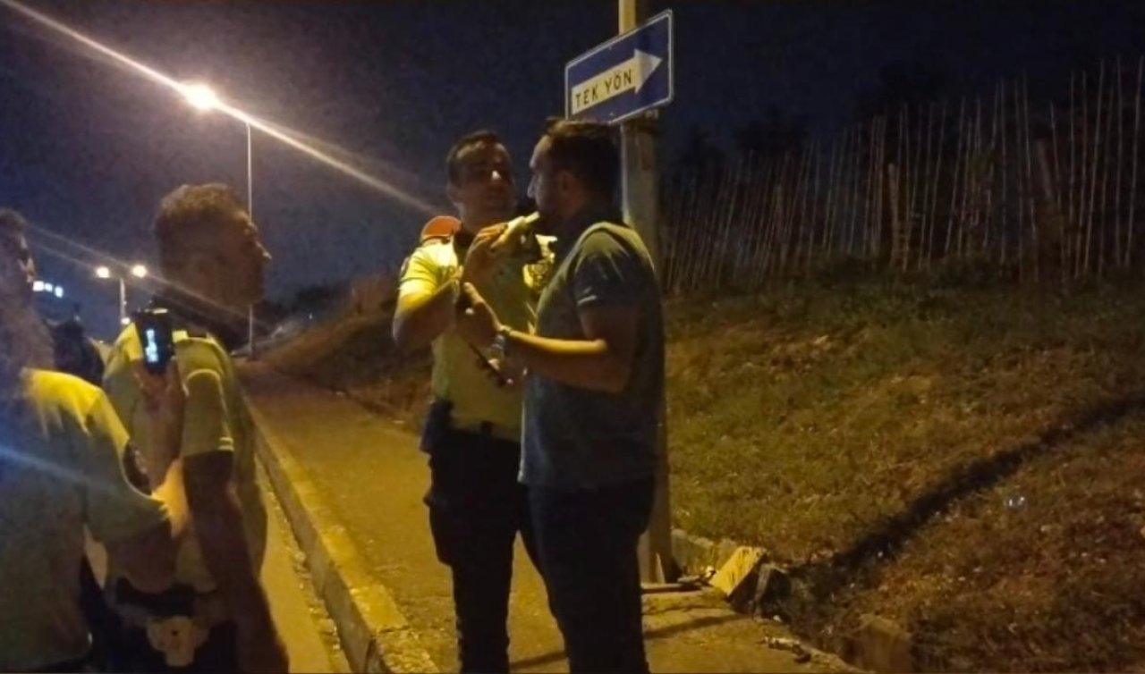 Alkolmetreye üflememek için direnen sürücüye ceza yağdı