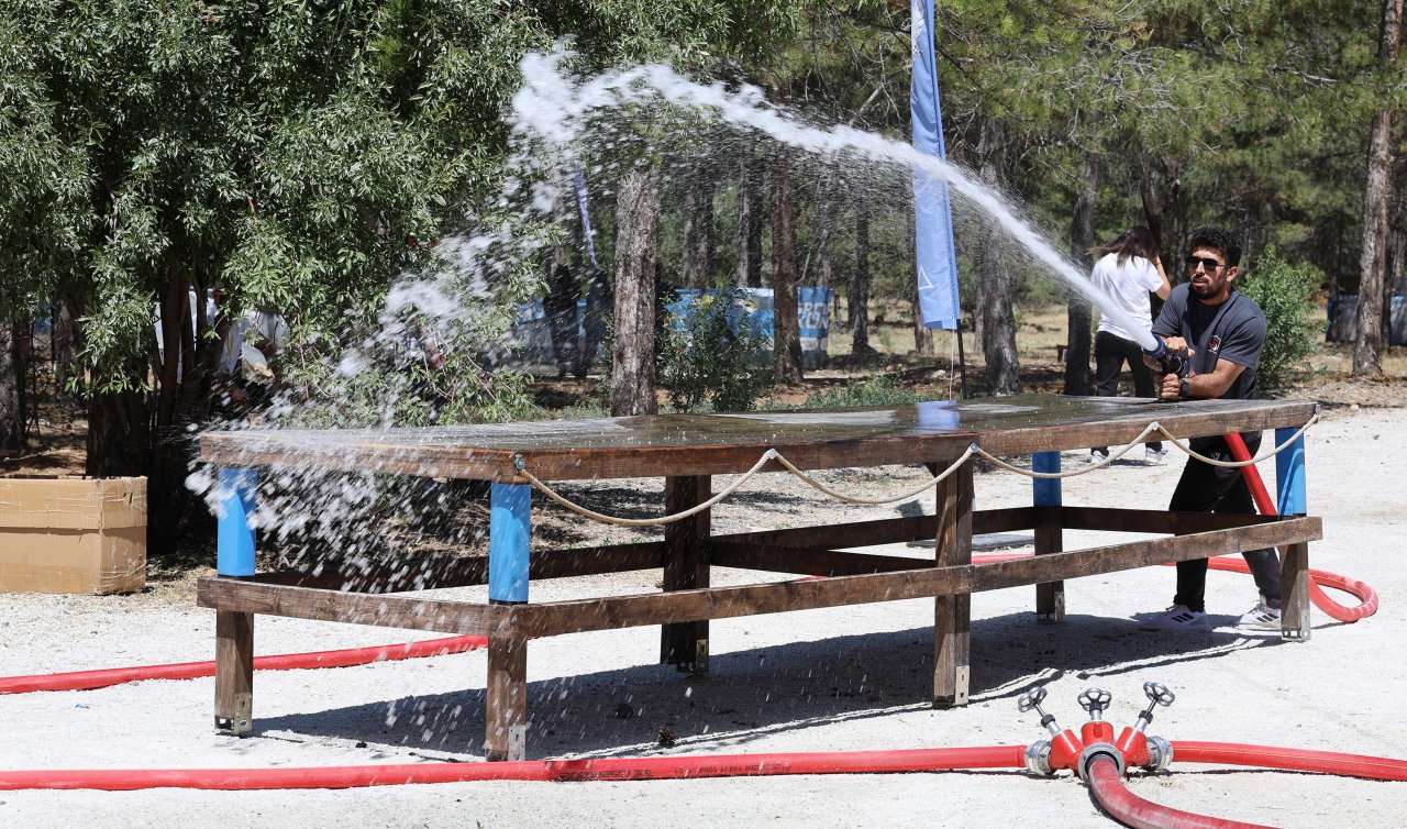 Konya’daki Gönüllü İtfaiyeciler “Gönüllü İtfaiyecilik Kampı’’na katıldı