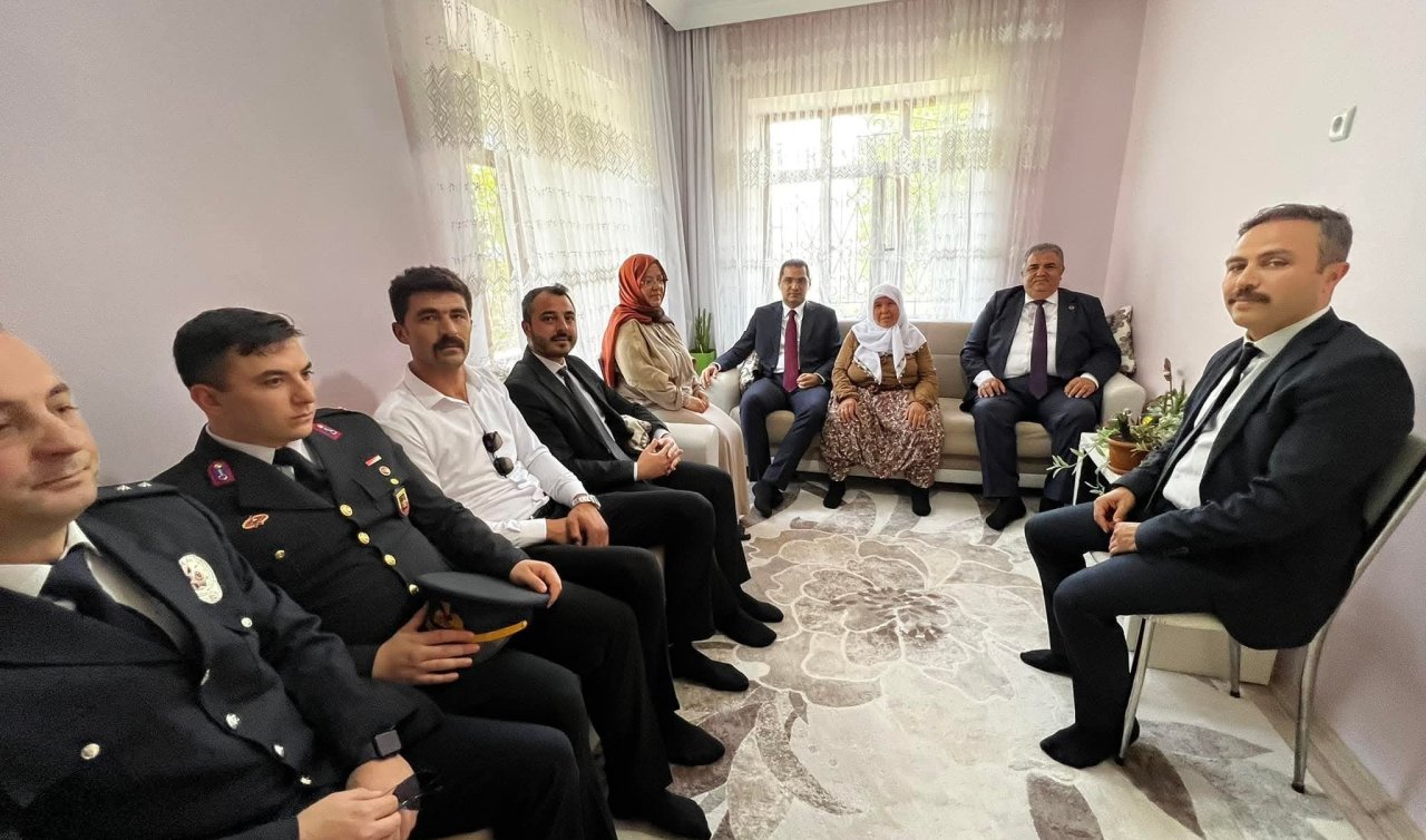 Bozkır’da 15 Temmuz gazisi Albay Aziz Yılmaz’ın ailesine ziyaret