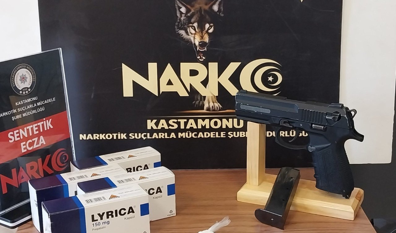 Uyuşturucu operasyonu! Sentetik hap ve tabanca ele geçirildi