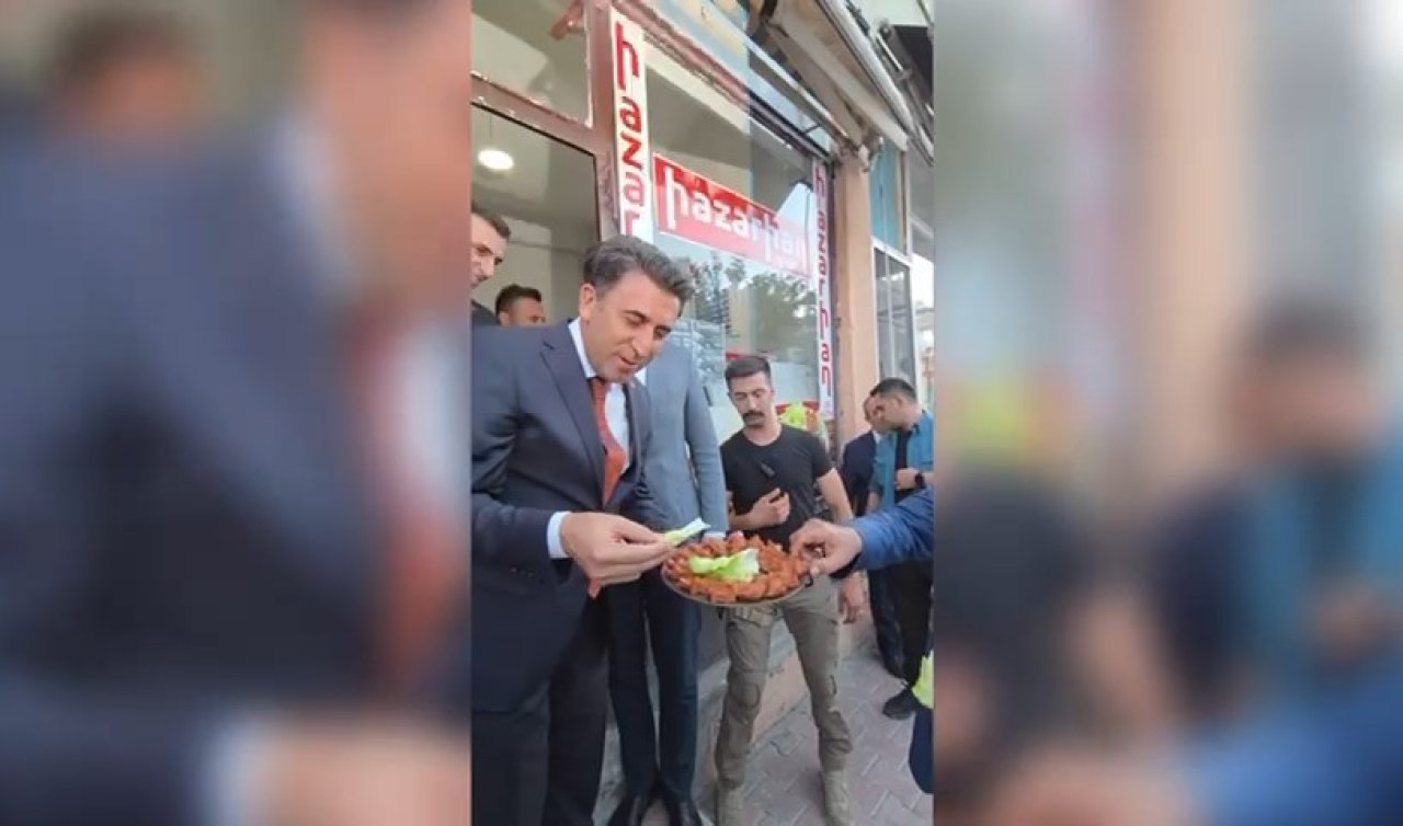 Tunceli valisi’nin ilginç çiğköfte ikramı