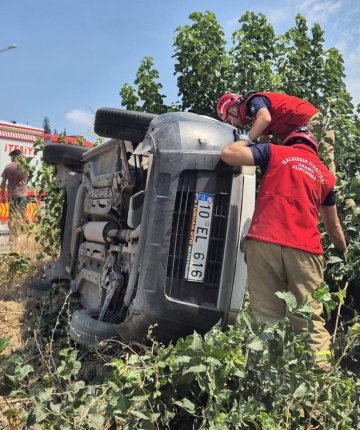 Susurluk’ta trafik kazası: 1 kişi yaralandı