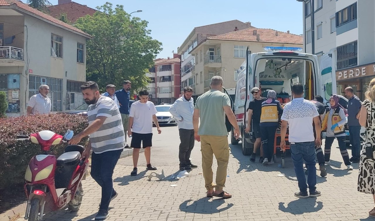 Konya’da otomobil ile elektrikli bisiklet çarpıştı: 1 yaralı