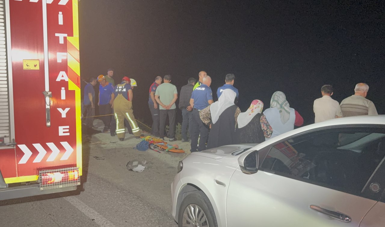 Motosiklet kazasında 35 metrelik uçuruma yuvarlanan sürücü ağır yaralandı