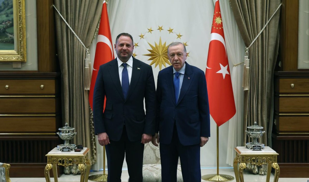 Cumhurbaşkanı Erdoğan Ukrayna Devlet Başkanlığı Ofisi Başkanı ile görüştü